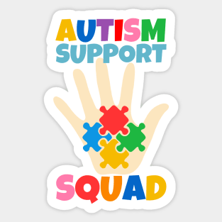 Autism Support Squad Sticker